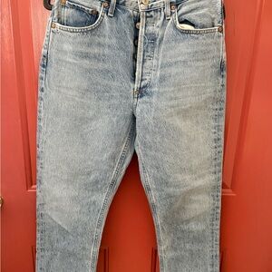 Agolde Light Blue High-Rise Relaxed Jeans